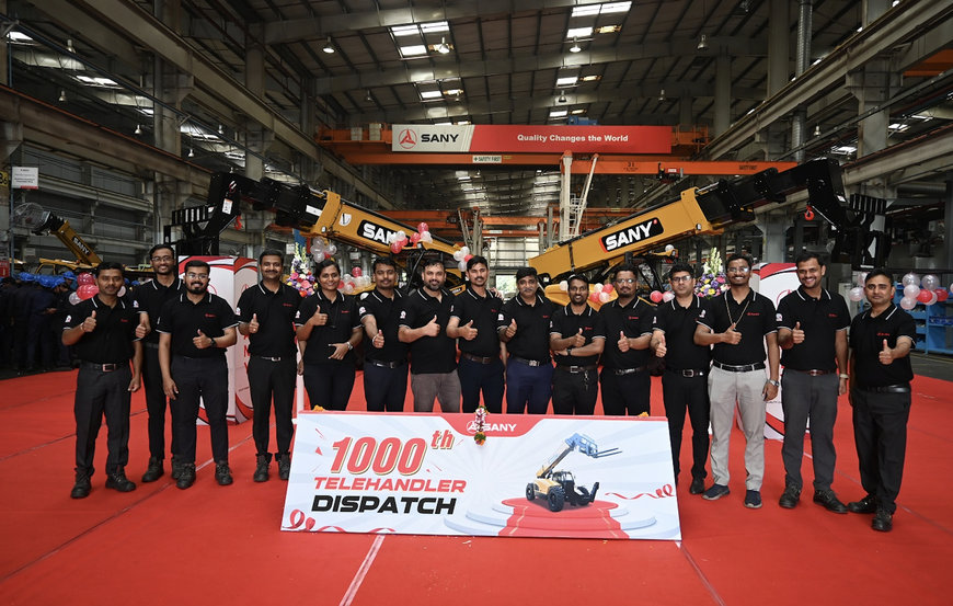 SANY India achieves milestone with export of 1,000 Telehandlers to the United States